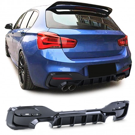BMW F20 F21 LCI kiiltävä takadiffuusori