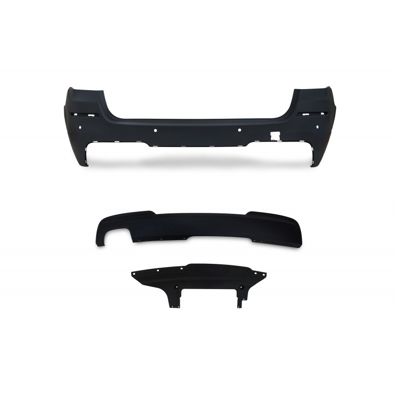 II-laatu BMW F11 Sport-look takapuskuri PDC aukoilla