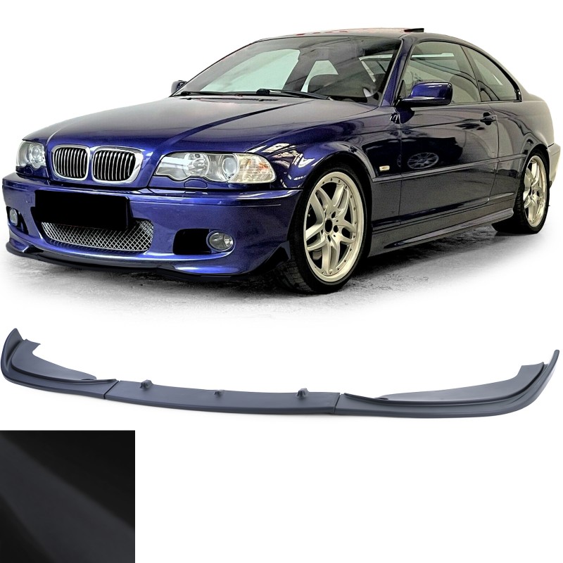 BMW E46 Coupe Cabrio matta musta etuspoileri